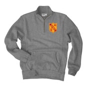 USC Trojans Men's Gray Vintage 80 Shield Sanded Fleece 1/4 Zip Top